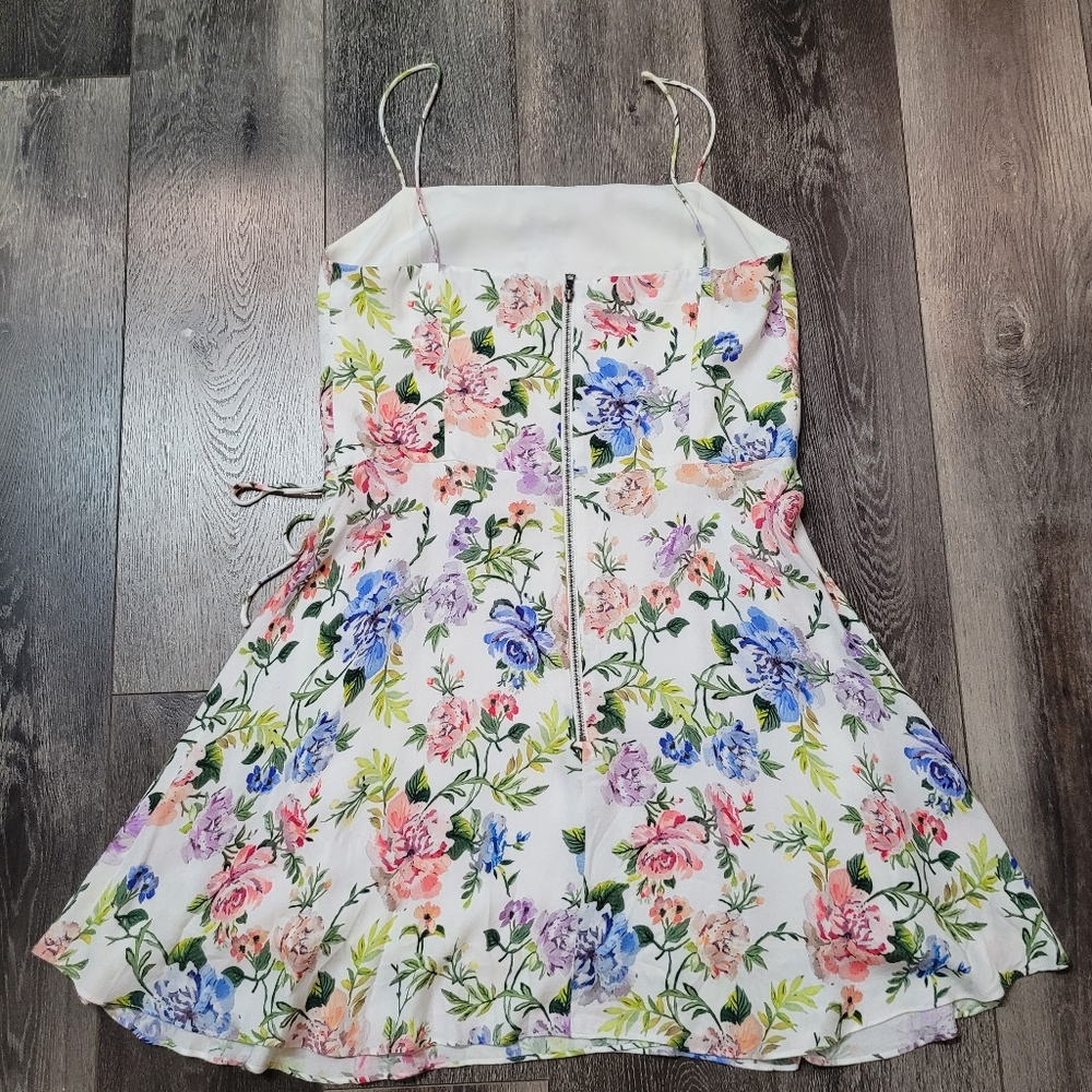 ALICE + OLIVIA Trixie Women's Size 14 floral print mini dress - Picture 7 of 16